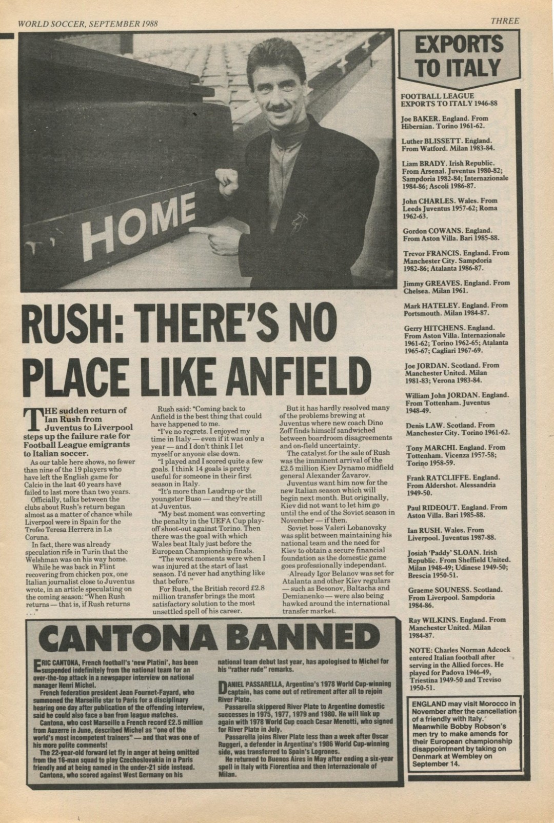 September 1988 - World Soccer